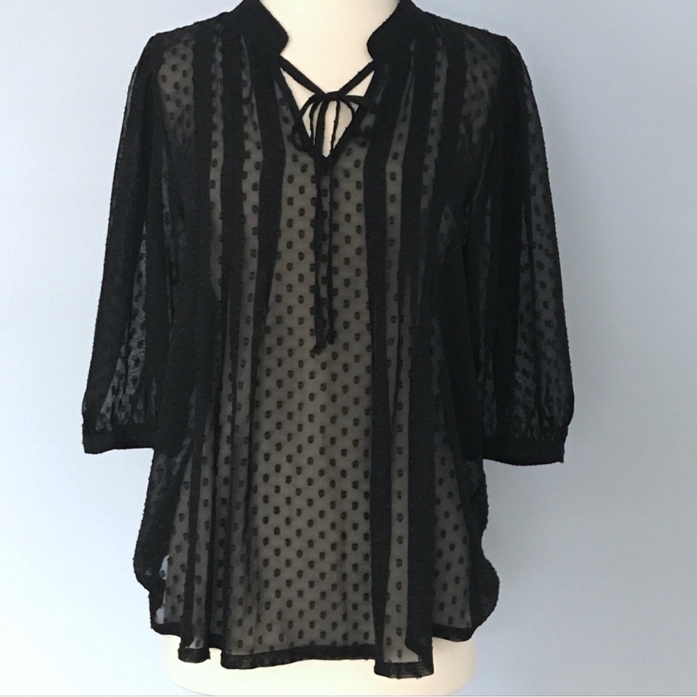 Daniel Rainn Swiss Dot Top